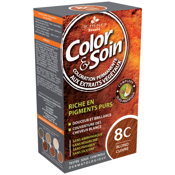 FARBY COLOR & SOIN 8C MIEDZIANY BLOND